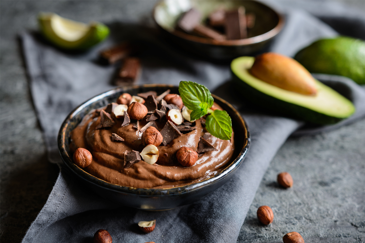 Renee Sexton's decadent cacao and avocado mousse