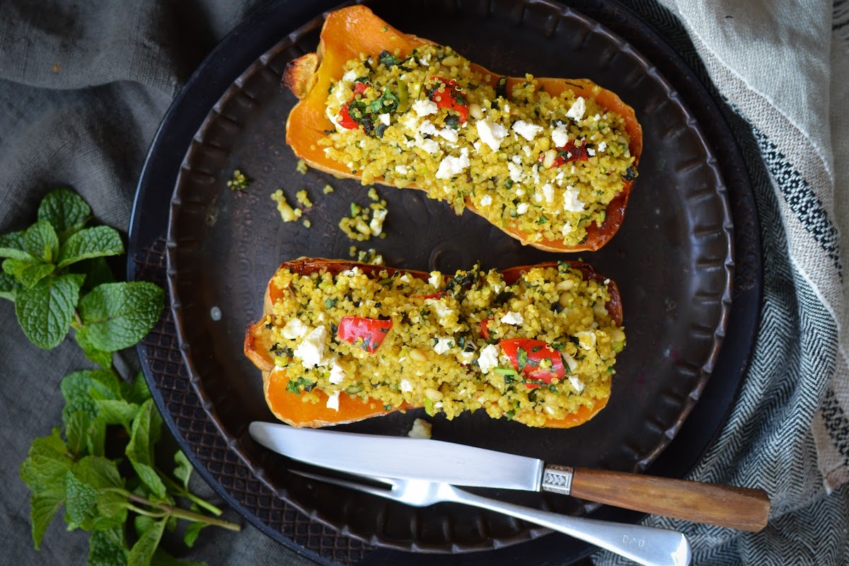 Quinoa Stuffed Butternut Pumpkin