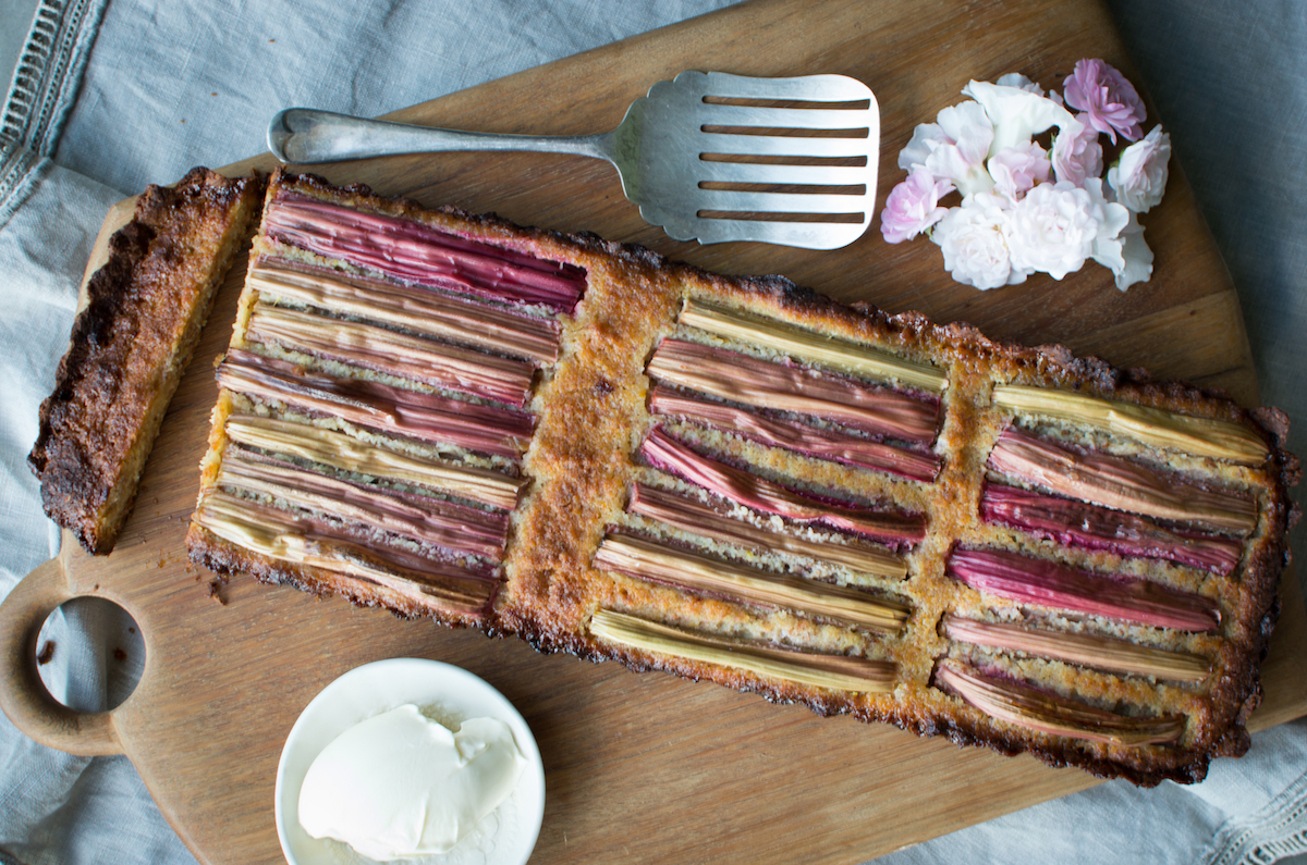 Rhubarb and Orange Frangipane Tart