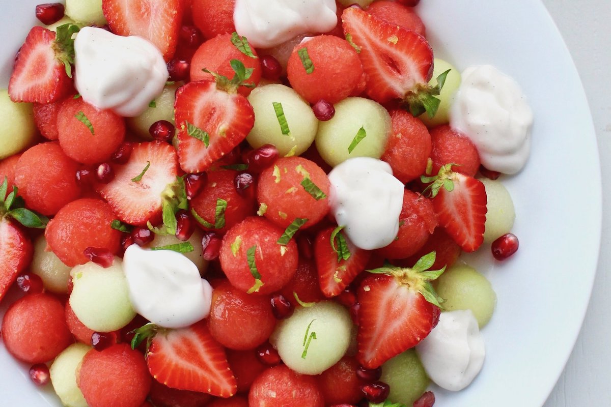 Festive Christmas Fruit Salad