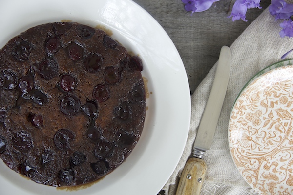 Zoe Salmen's delicious cherry upside down cake